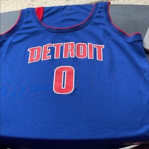 Blue Detroit Basketball Jersey
